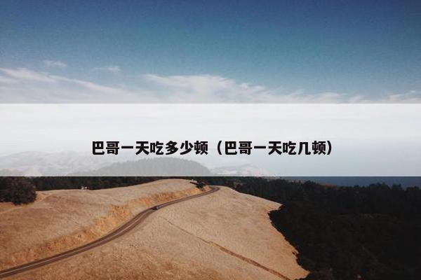 巴哥一天吃多少顿（巴哥一天吃几顿）