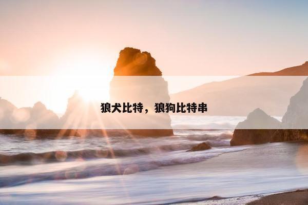 狼犬比特，狼狗比特串