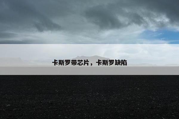 卡斯罗带芯片，卡斯罗缺陷