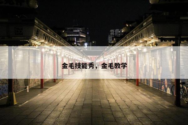 金毛技能秀，金毛教学