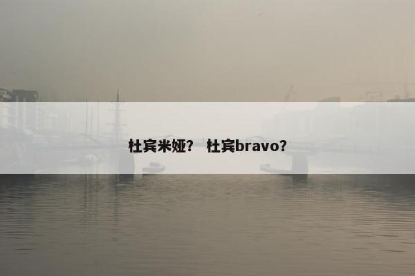 杜宾米娅？ 杜宾bravo？