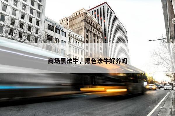 商场黑法牛，黑色法牛好养吗