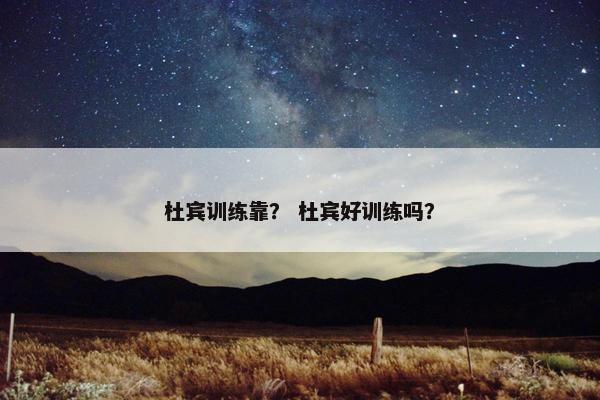 杜宾训练靠？ 杜宾好训练吗？
