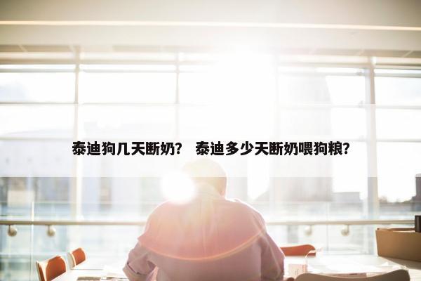 泰迪狗几天断奶？ 泰迪多少天断奶喂狗粮？