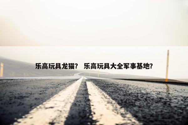 乐高玩具龙猫？ 乐高玩具大全军事基地？