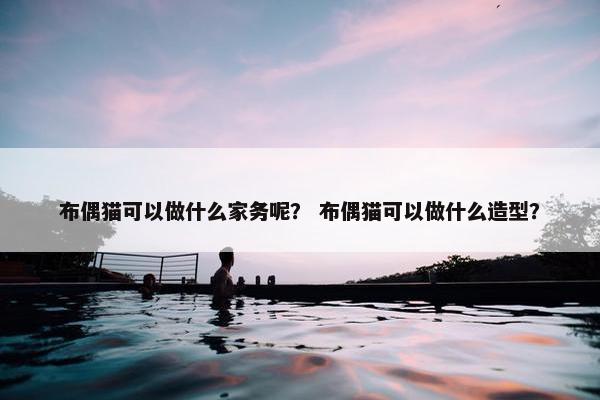 布偶猫可以做什么家务呢？ 布偶猫可以做什么造型？