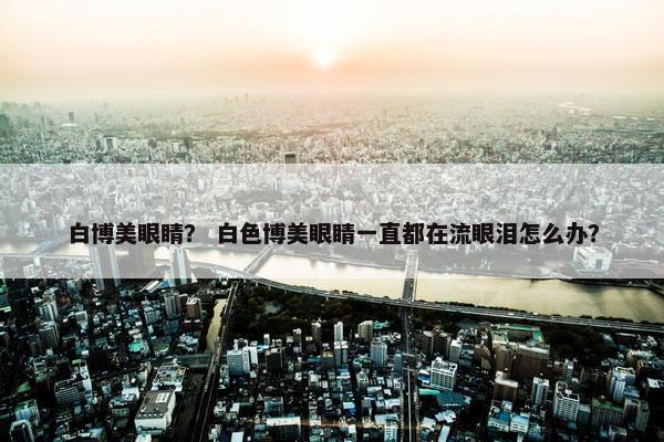 白博美眼睛？ 白色博美眼睛一直都在流眼泪怎么办？