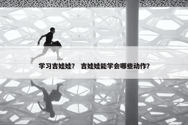 学习吉娃娃？ 吉娃娃能学会哪些动作？