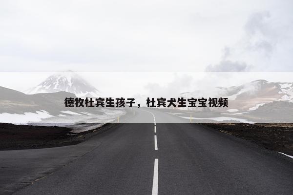 德牧杜宾生孩子，杜宾犬生宝宝视频