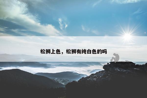 松狮上色，松狮有纯白色的吗