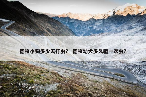 德牧小狗多少天打虫？ 德牧幼犬多久驱一次虫？