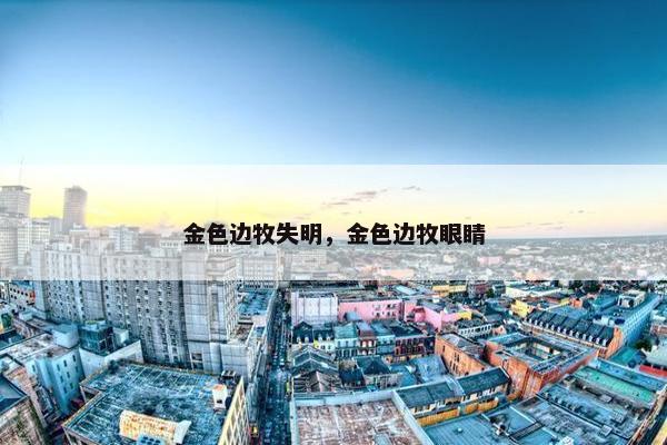 金色边牧失明，金色边牧眼睛