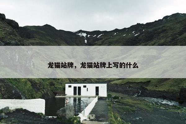 龙猫站牌，龙猫站牌上写的什么