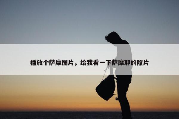 播放个萨摩图片，给我看一下萨摩耶的照片