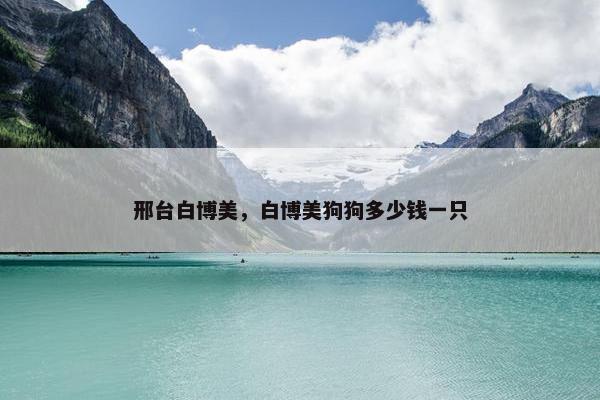 邢台白博美，白博美狗狗多少钱一只