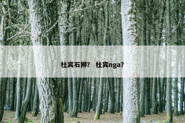 杜宾石狮？ 杜宾nga？