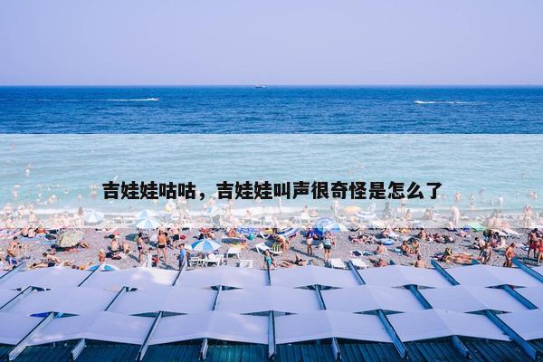吉娃娃咕咕，吉娃娃叫声很奇怪是怎么了