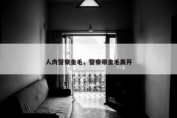 人肉警察金毛，警察带金毛离开