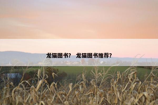 龙猫图书？ 龙猫图书推荐？