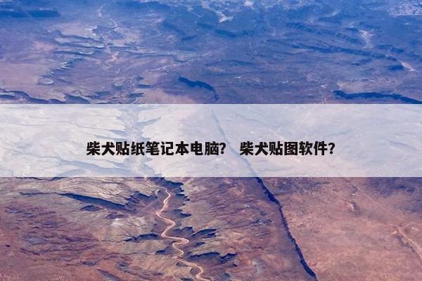 柴犬贴纸笔记本电脑？ 柴犬贴图软件？