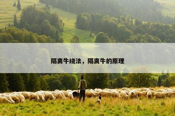 隔离牛绕法，隔离牛的原理