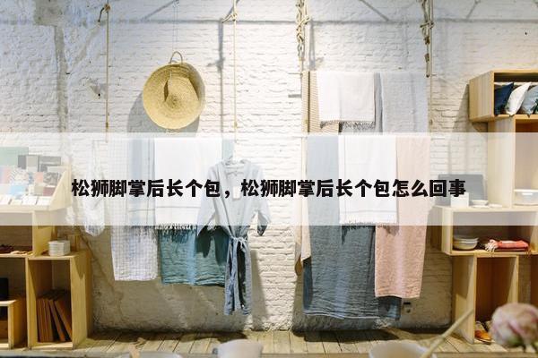 松狮脚掌后长个包，松狮脚掌后长个包怎么回事