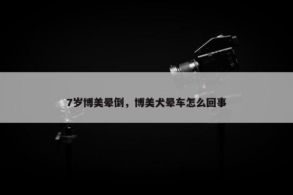 7岁博美晕倒，博美犬晕车怎么回事
