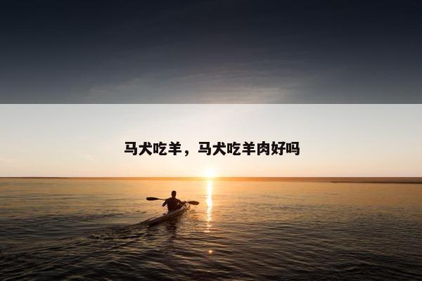 马犬吃羊，马犬吃羊肉好吗