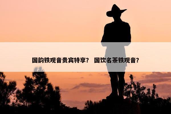 国韵铁观音贵宾特享？ 国饮名茶铁观音？