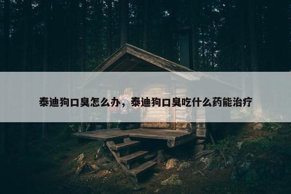 泰迪狗口臭怎么办，泰迪狗口臭吃什么药能治疗