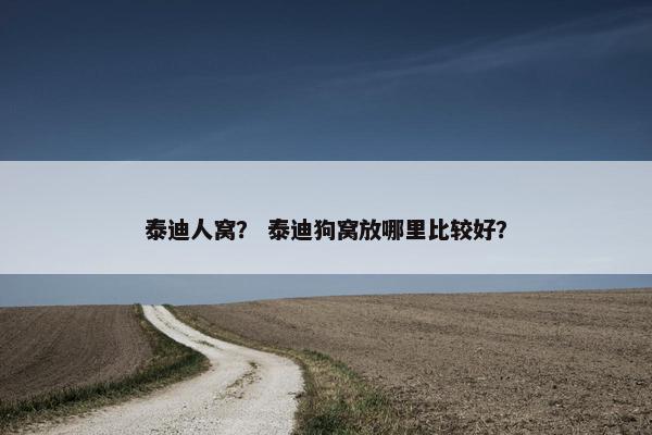泰迪人窝？ 泰迪狗窝放哪里比较好？
