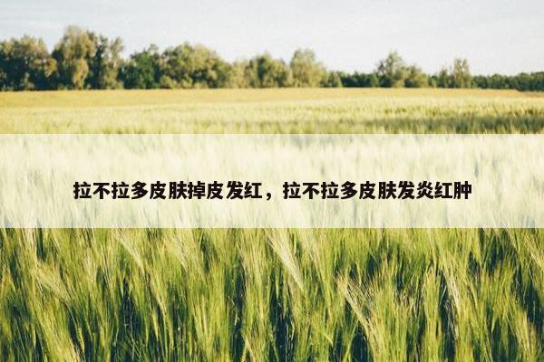 拉不拉多皮肤掉皮发红，拉不拉多皮肤发炎红肿