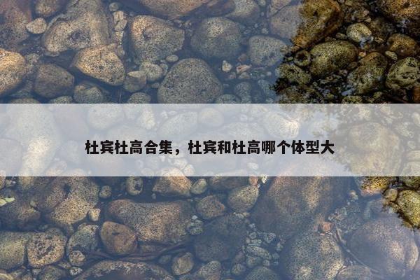 杜宾杜高合集，杜宾和杜高哪个体型大