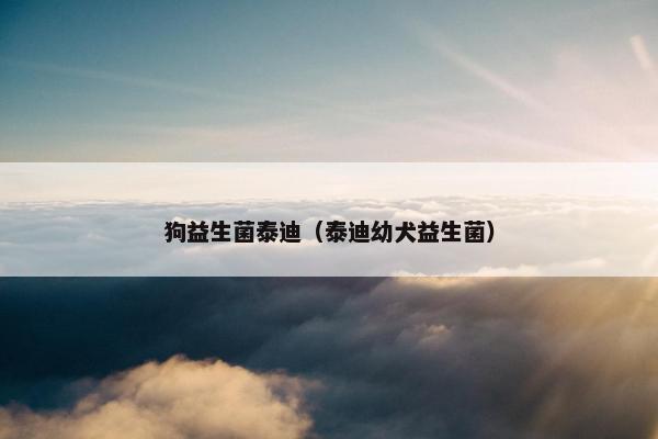 狗益生菌泰迪（泰迪幼犬益生菌）