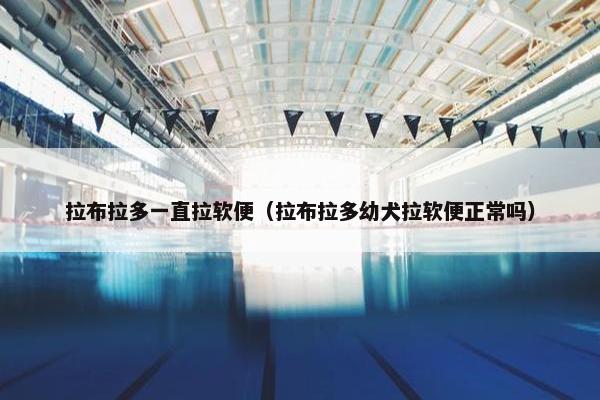 拉布拉多一直拉软便（拉布拉多幼犬拉软便正常吗）