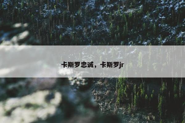卡斯罗忠诚，卡斯罗jr