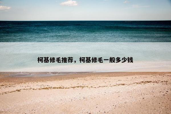 柯基修毛推荐，柯基修毛一般多少钱