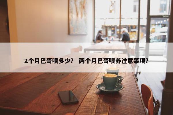2个月巴哥喂多少？ 两个月巴哥喂养注意事项？