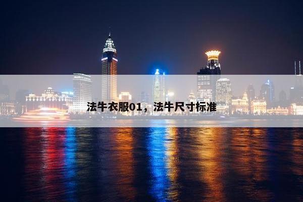 法牛衣服01，法牛尺寸标准