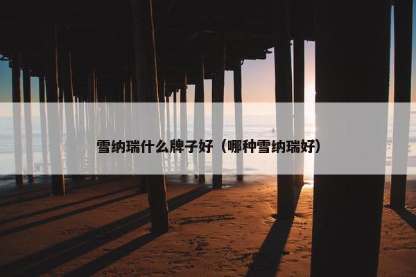 雪纳瑞什么牌子好（哪种雪纳瑞好）