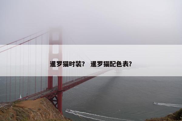 暹罗猫时装？ 暹罗猫配色表？