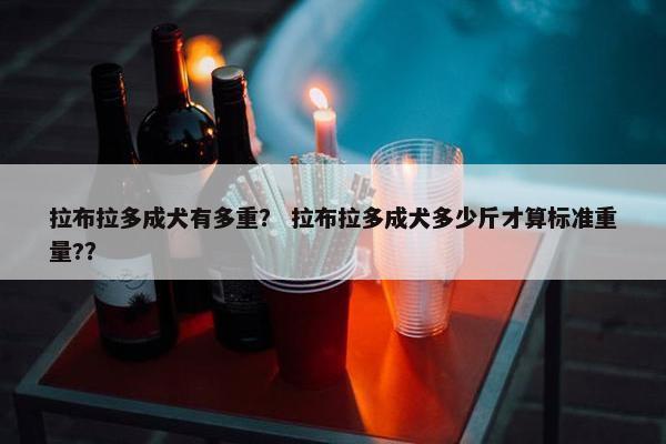 拉布拉多成犬有多重？ 拉布拉多成犬多少斤才算标准重量?？