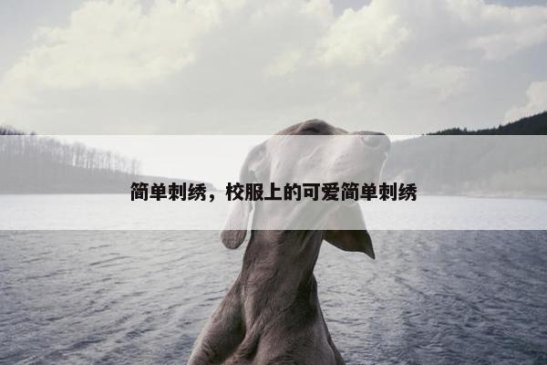 简单刺绣，校服上的可爱简单刺绣