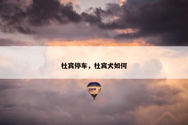 杜宾停车，杜宾犬如何