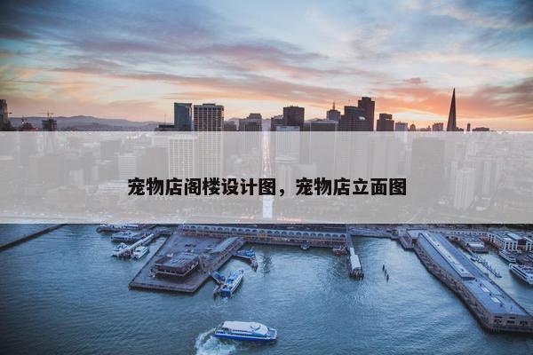 宠物店阁楼设计图，宠物店立面图