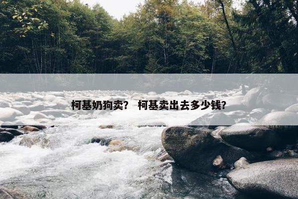 柯基奶狗卖？ 柯基卖出去多少钱？