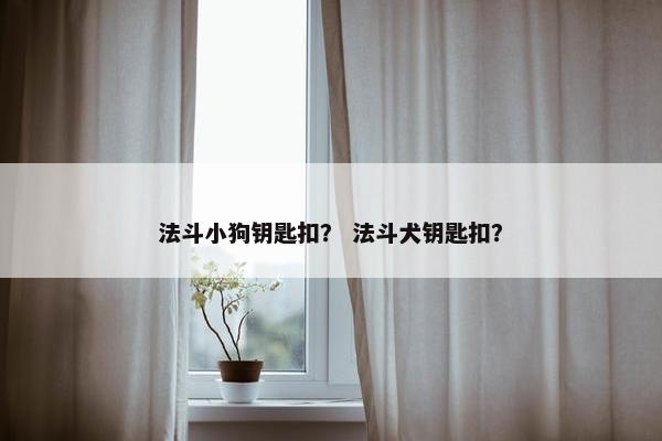 法斗小狗钥匙扣？ 法斗犬钥匙扣？