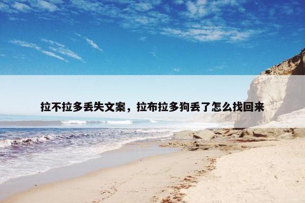 拉不拉多丢失文案，拉布拉多狗丢了怎么找回来
