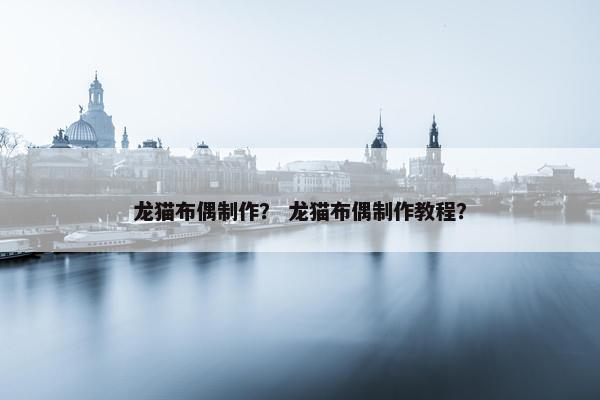 龙猫布偶制作？ 龙猫布偶制作教程？
