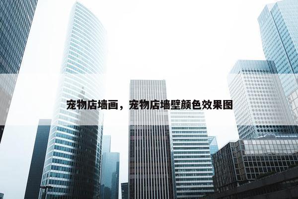 宠物店墙画，宠物店墙壁颜色效果图